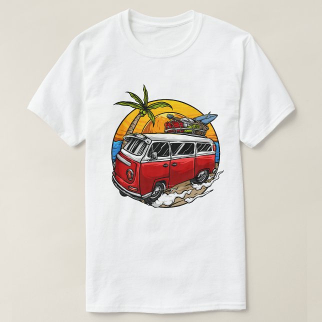 Camiseta T-Shirt Van Retro (Frente do Design)