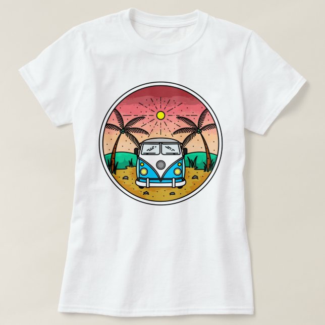 Camiseta T-Shirt Van Retro (Frente do Design)