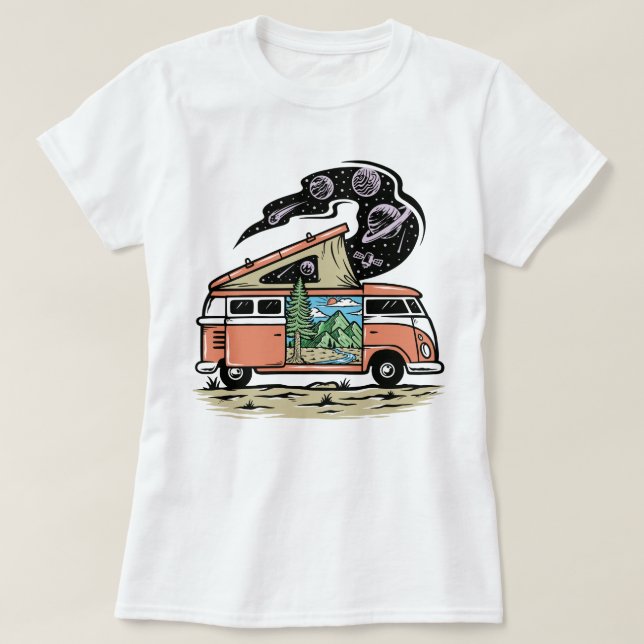 Camiseta T-Shirt Van Retro (Frente do Design)