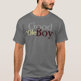 Camiseta T-shirt velho cinzento do menino dos homens bom