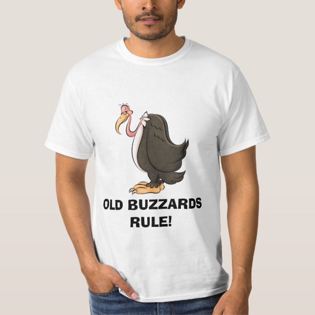 Camiseta T-shirt velho da REGRA dos Buzzards (Frente)