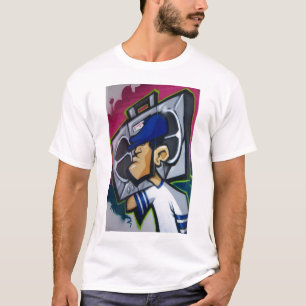 Camiseta T-shirt VELHO do caráter do ESTILO de SKOOL
