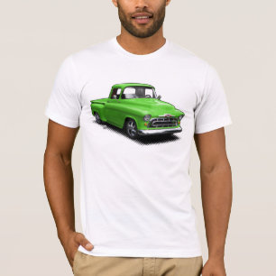 Camiseta T-shirt velho em borracha verde quente do