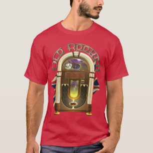 Camiseta T-shirt velhos do balancim do jukebox