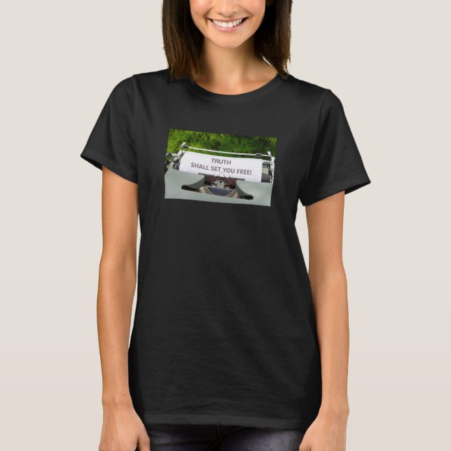Camiseta T-Shirt Verdade (escuro) (Frente)