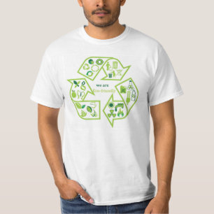 Camiseta T-shirt verde ambiental eco-amigável