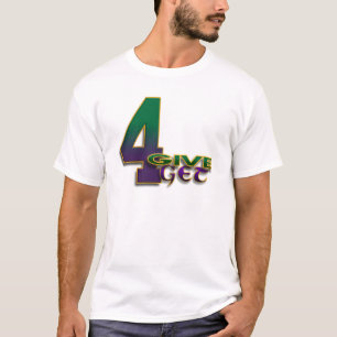 Camiseta t-shirt verde branco de 4-Give 4-Get 4 Favre