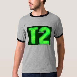 Camiseta T-shirt verde da campainha do logotipo