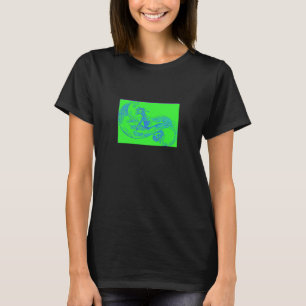 Camiseta t-shirt verde da sereia