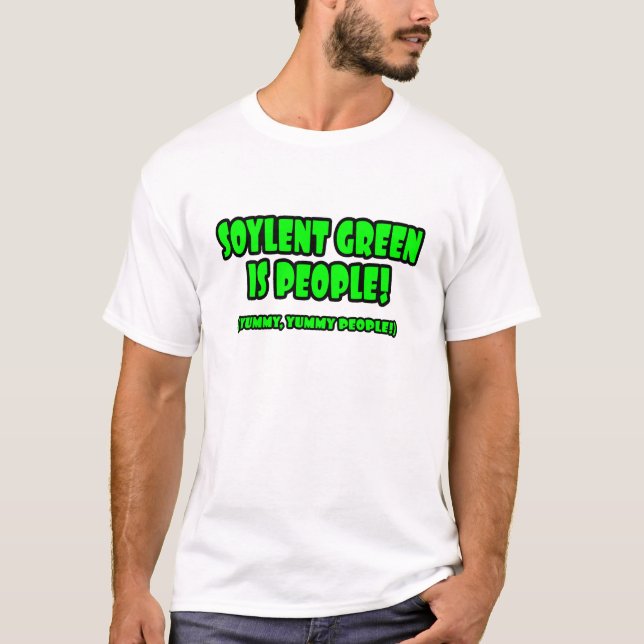 Camiseta T-shirt verde de Soylent (Frente)