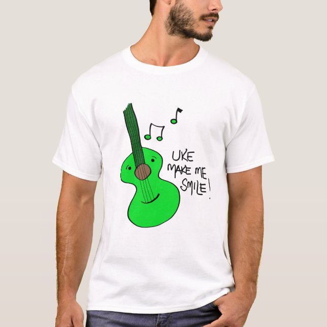 Camiseta T-shirt verde de Uke (Frente)