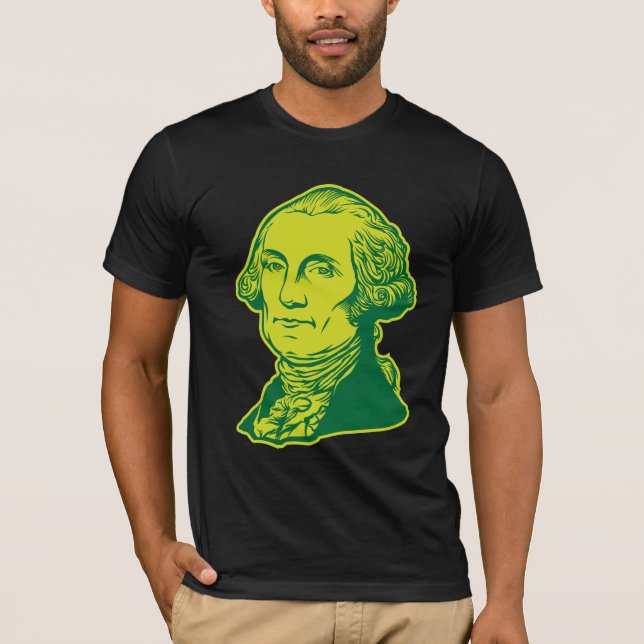 Camiseta T-shirt verde de Washington (Frente)