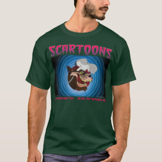 Camiseta T-shirt verde do lobo de SCARTOONS