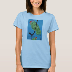 Camiseta t-shirt verde do papagaio