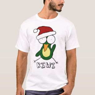 Camiseta T-shirt verde do quivi do papai noel