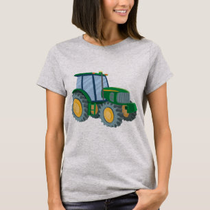 Camiseta T-shirt verde do trator