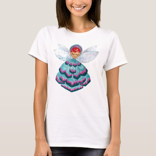 Camiseta T-Shirt verde Floret Pixie (Frente)