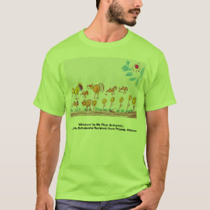 Camiseta T-SHIRT VERDE "galinhas" (IMAGEM na PARTE