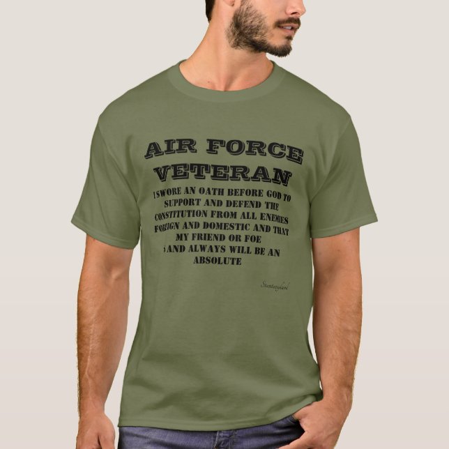 Camiseta T-Shirt Verde Oath da Força Aérea (Frente)