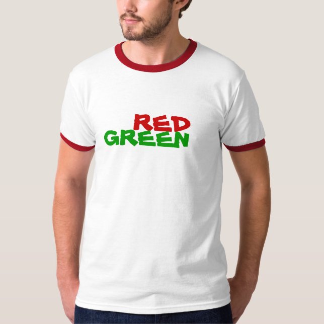 Camiseta T-Shirt VERDE VERMELHO (Frente)