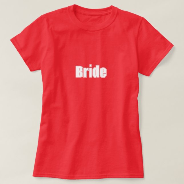 Camiseta T-Shirt Vermelho Bride (Frente do Design)