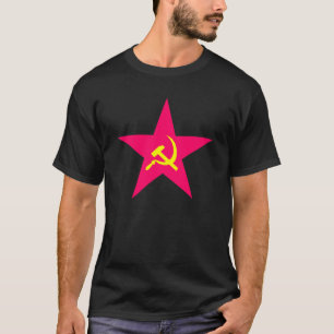 Camiseta T-shirt vermelho da estrela