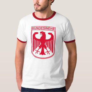 Camiseta T-shirt vermelho de Bundeswehr