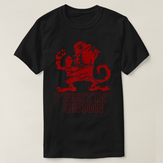 Camiseta T-Shirt VERMELHO DESTRESSADO DA UNIÃO (Frente do Design)