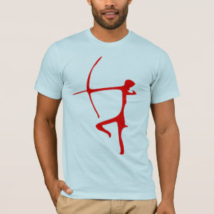 Camiseta T-shirt vermelho do arqueiro