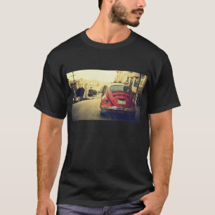 Camiseta T-shirt vermelho do carro do vintage