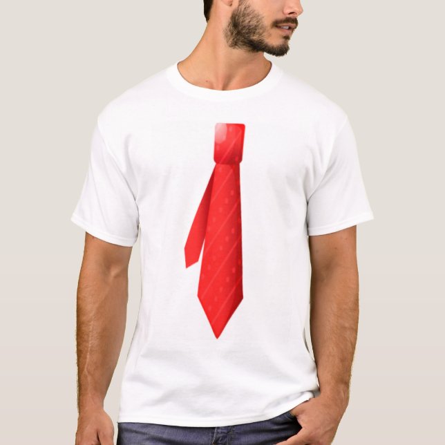 Camiseta T-shirt vermelho do laço (Frente)