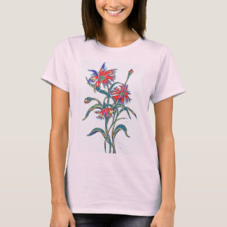 Camiseta T-shirt vermelho dos Cornflowers