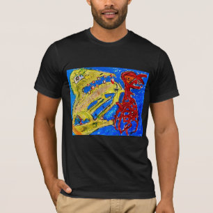 Camiseta T-Shirt vermelho e amarelo
