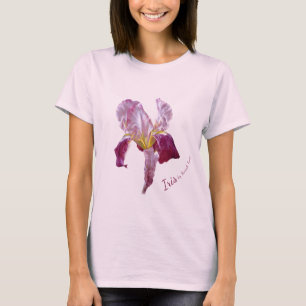Camiseta T-shirt vermelho escuro das meninas das belas