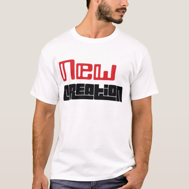 Camiseta T-shirt (vermelho & preto) novo da criação (Frente)