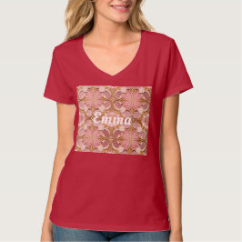 Camiseta T-Shirt Vermelho Rosa AI