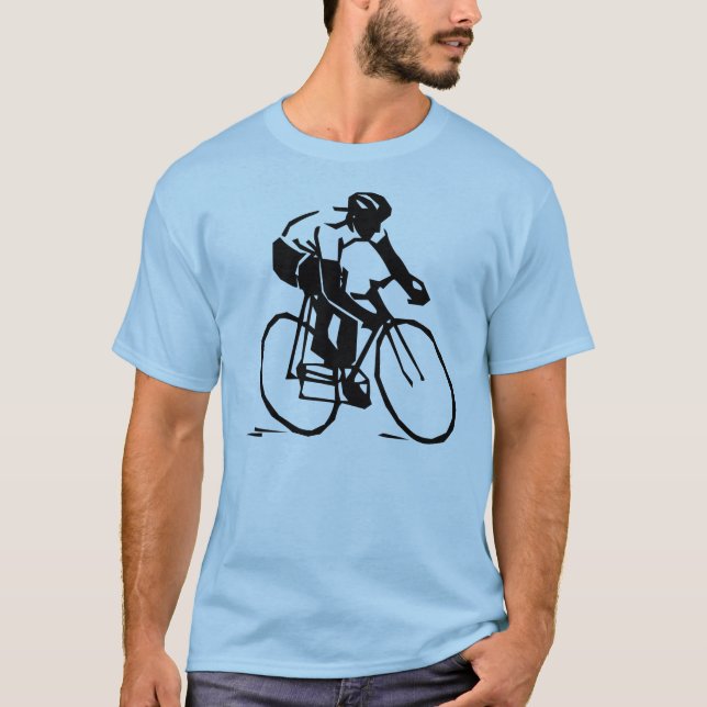 Camiseta T-shirt vetorizada de ciclismo de motociclismo (Frente)