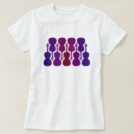 Camiseta T-Shirt Violino De Fade Roxo