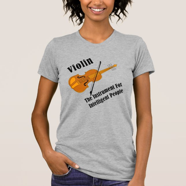 Camiseta T-Shirt Violino Inteligente (Frente)