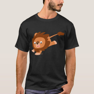 Camiseta T-shirt vívido do leão dos desenhos animados