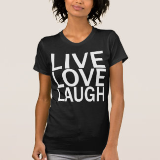 Camiseta T-shirt vivo do preto do riso do amor