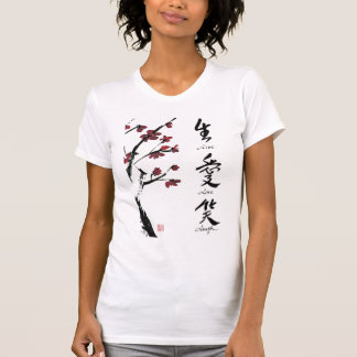 Camiseta T-shirt vivo do riso do amor