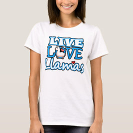 Camiseta T-shirt vivo dos lamas do amor