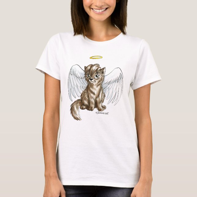 Camiseta T-shirt voado de Cub de lobo (Frente)