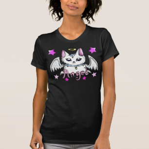 Camiseta T-SHIRT voado do gatinho