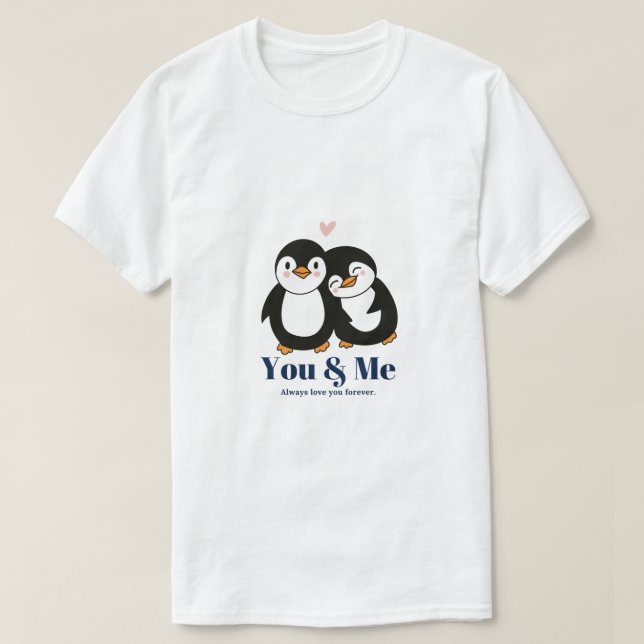 Camiseta T-Shirt Você e Eu (Frente do Design)
