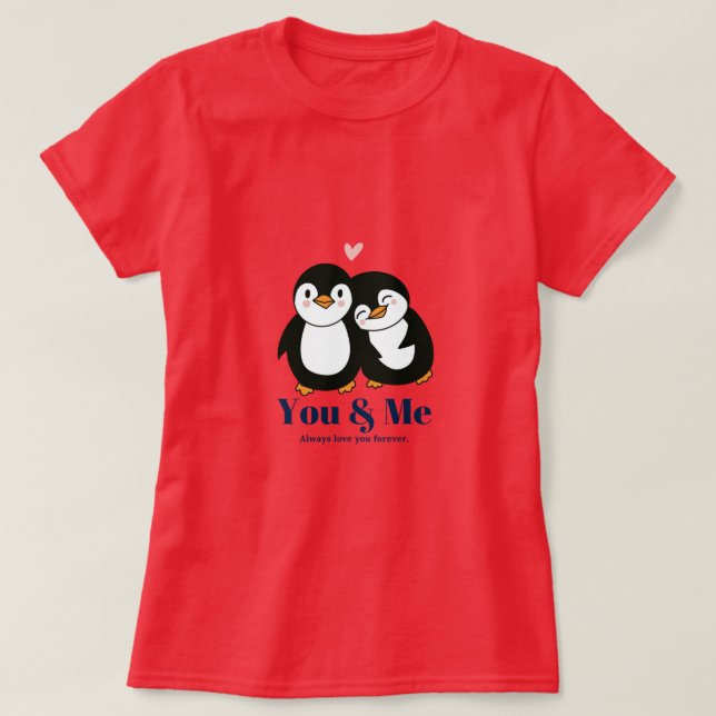 Camiseta T-Shirt Você e Eu (Frente do Design)