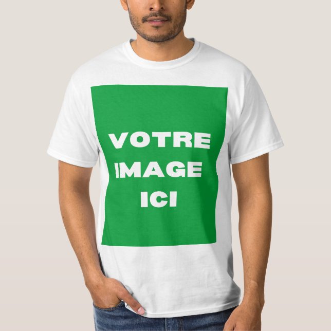 Camiseta T-Shirt - Votre image ici - personnalisée (Frente)