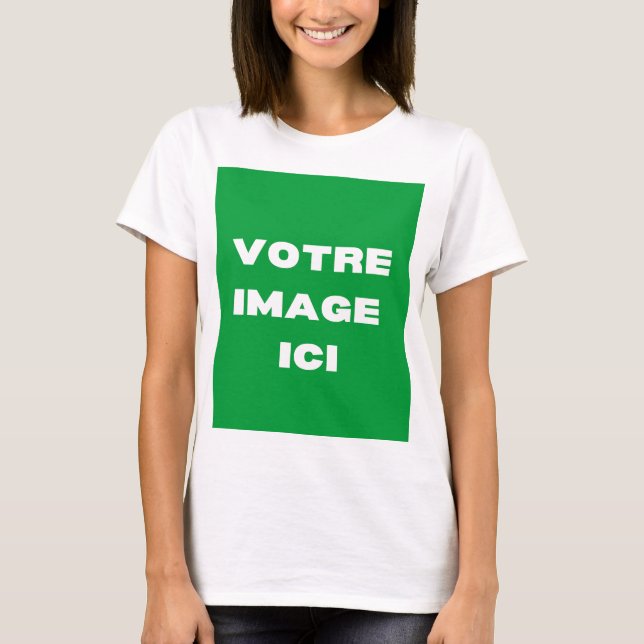 Camiseta T-Shirt - Votre image ici - personnalisée (Frente)