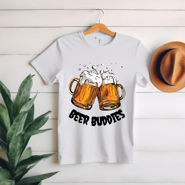 Camiseta T-shirt White Orange Beer Time (Criador carregado)